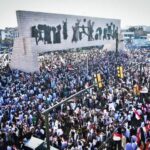 مسيرات حاشدة في بغداد دعما لعملية “طوفان الاقصى”
